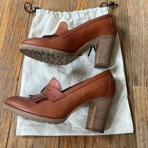Madewell Leather Heel Loafers